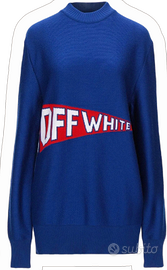 Maglione off-white blu donna M