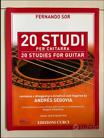 Libro “20 studi per chitarra”