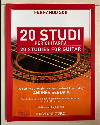 Libro “20 studi per chitarra”