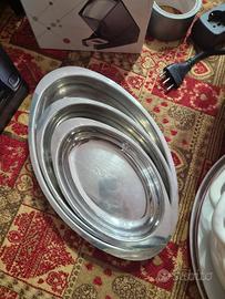 piatti portata in acciaio