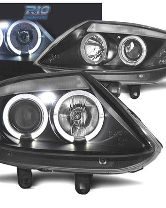 FARI BMW Z4 E85 03-09 OCCHI ANGELICI FONDO NERO LE