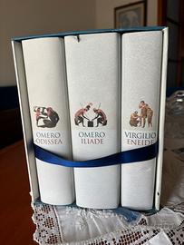 Cofanetto:Odissea–Iliade–Eneide (Greco/Italiano)