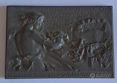 Bronzo di Edoardo Rubino per Camillo Bozzolo