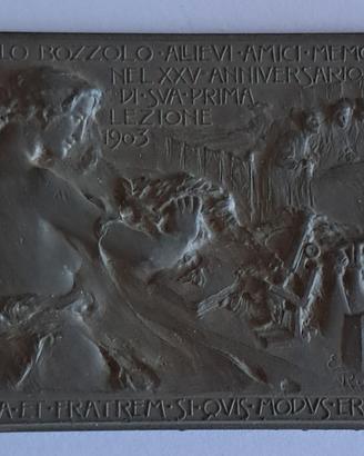 Bronzo di Edoardo Rubino per Camillo Bozzolo