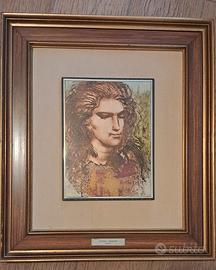 "Sarah" di Pietro Annigoni incisione su lastra