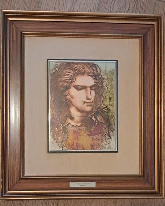 "Sarah" di Pietro Annigoni incisione su lastra