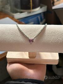 Collana tennis cuore