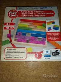 Gioco in legno "Calcolo delle frazioni"