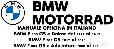 Manuale Officina IT BMW F 650 700 800 1999 al 2018