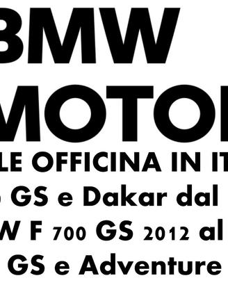 Manuale Officina IT BMW F 650 700 800 1999 al 2018