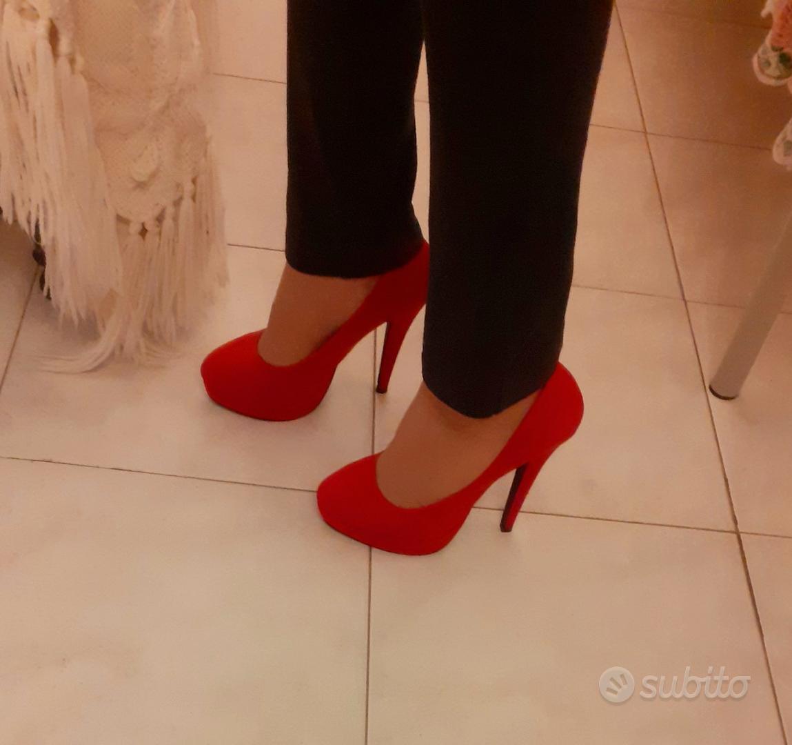 Scarpe rosse tacco clearance medio