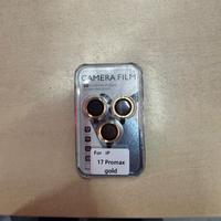 Cerchietti copri telecamere oro iPhone 17 pro max