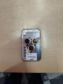 Cerchietti copri telecamere oro iPhone 17 pro max