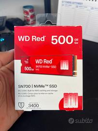 WD Red SN700 500GB NVMe SSD M.2 2280 – NAS, nuovo