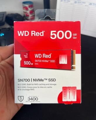 WD Red SN700 500GB NVMe SSD M.2 2280 – NAS, nuovo