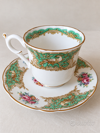 Tazzina da Tè Vintage Coalport "Montrose-Green"