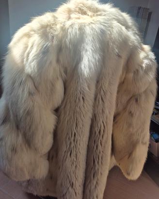 pelliccia volpe bianca 