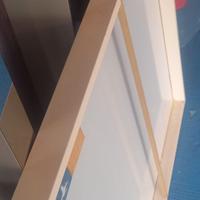 Specchio con cornice in legno 70x70