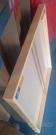 Specchio con cornice in legno 70x70