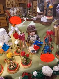 🌹 Bottiglie decorative con fiori all’uncinetto