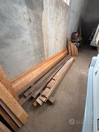 Perline  listelli travetti assi legno