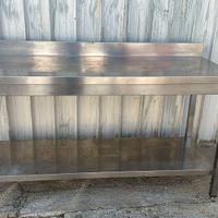 Tavolo d'acciaio professionale 160x60x85