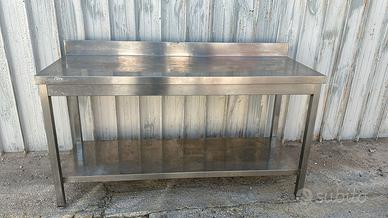 Tavolo d'acciaio professionale 160x60x85