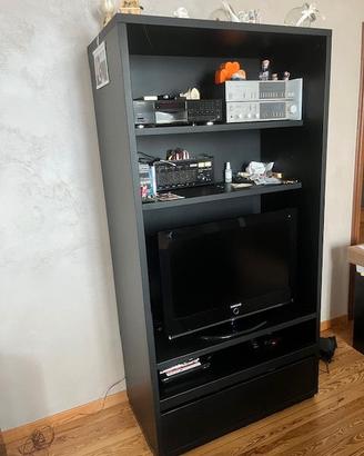 mobile nero alto per tv e hi-fi