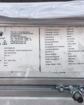 Lama d'aria per hotel, centro commerciale ed altro