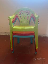 sedie in plastica per bambini