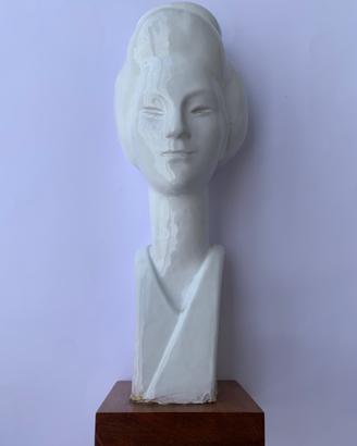 Gaetano Dal Monte Faenza - Busto Giapponese 40 cm