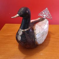 soprammobile legno madreperla argento 