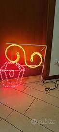 applicazione luci neon negozio o abitazione