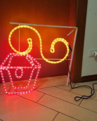 applicazione luci neon negozio o abitazione