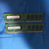 Ram DDR2 Samsung 4 GB (2+2) PC2 800Mhz 6400U M378 