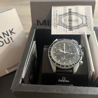 Swatch Omega Mission to The Moon Speedmaster nero