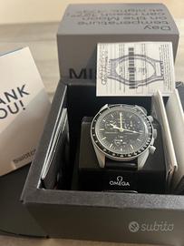 Swatch Omega Mission to The Moon Speedmaster nero