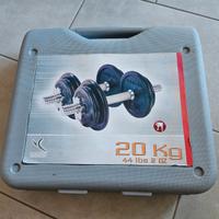 Manubri palestra 20 kg domyos