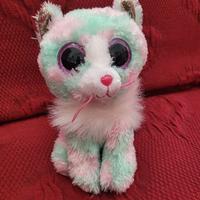 TY Silk Kitten Cat Plush Peluche Gatto 15 Cm
