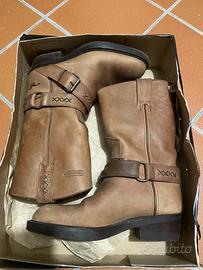 Stivali alti cowboy in vera pelle