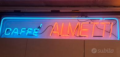 insegna luminosa Caffè Almetti