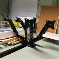 Braccio per monitor doppio da tavolo, max 9KG