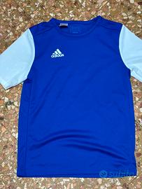 Maglia Adidas Blu e Bianca – Taglia S
