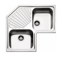 Lavandino angolare doppia vasca cucina