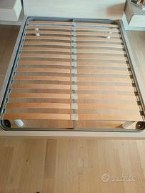 rete doghe matrimoniale con materassi