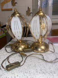 Lampade abat jour vintage anni ‘70 da comodino