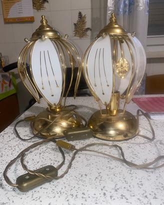 Lampade abat jour vintage anni ‘70 da comodino