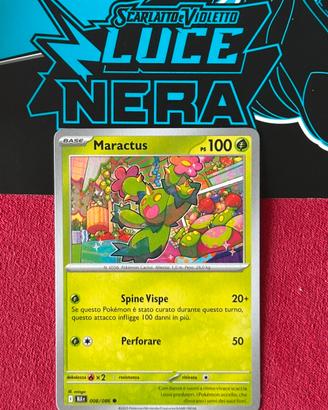 Maractus BLK 008 Luce Nera Pokemon ita