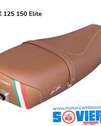 Sella Elite Marrone Cuoio tricolore e Scritta post