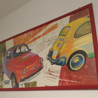 Quadro stampa Fiat 500